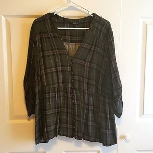 Torrid plaid shirt